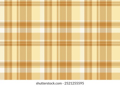 Textura de verificação de tartan puro, fundo de tecido têxtil chique. Caminho reproduzido padrão vetor sem costura em laranja e cor clara.