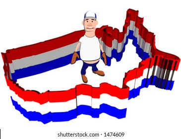 Pure Vector Toon: Border Controversy? US Workers? Redneck Nation, Hate it or Love it? Take your pick.