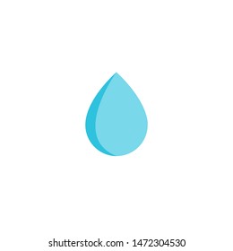 pure water drop logo vector icon illustration
