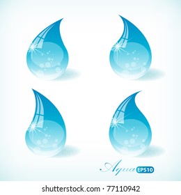 Pure water drop set