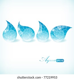 Pure water drops