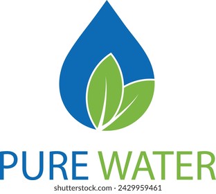 Pure Water Logo Design - Water Conpany Logo Design 