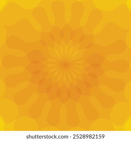 pure yellow background with hot color tones