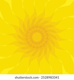 pure yellow background with hot color tones