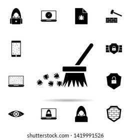 purge icon. Universal set of hacker for website design and development, app development