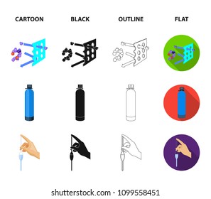 Purification, water, filter, filtration .Water filtration system set collection icons in cartoon,black,outline,flat style vector symbol stock illustration web.