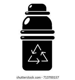 Purified water drink container icon. Simple illustration of purified water container vector icon for web design