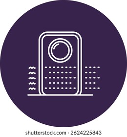 Purifier Line vector Icon Design
