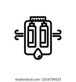 purificar ícone ou logotipo design símbolo símbolo isolado ilustração vetorial. Uma coleção de ícones de vetor de estilo de linha preta de alta qualidade