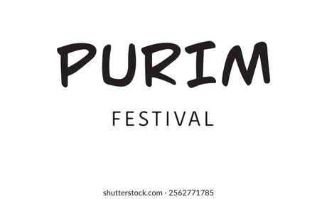 Purim day festival text font calligraphy hand written script mask party culture celebration judaism carnival religion design cookie costume event decoration happy purim day march 2025 year month  