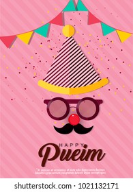 Purim, Urlaub Purim mit Masken und traditionellen Requisiten