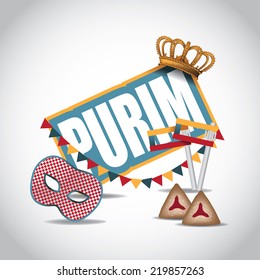 Purim Icon EPS 10 Vector