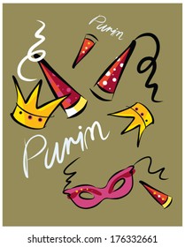 Purim - "Jewish carnival" hats and masks