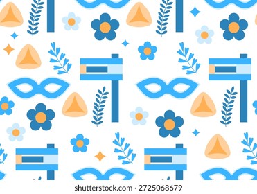 Purim sin patrón. Gomenash, pastelería hamantash y máscara de carnaval. Antecedentes de Purim