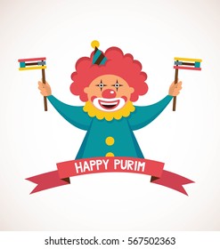 purim template design, Jewish holiday vector illustration