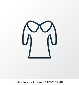 Puritan collar icon line symbol. Premium quality isolated fashion element in trendy style.