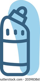 Limpiador de pureza, ilustración, vector, sobre un fondo blanco.