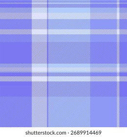 Vetor sem emenda de tecido de pureza, contorno tartan textura de fundo. Padrão puro cheques tecido xadrez na paleta de cores clara e índigo.