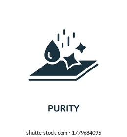 Purity icon. Simple element from hygiene collection. Creative Purity icon for web design, templates, infographics and more