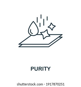 Purity icon. Simple element from hygiene collection. Creative Purity icon for web design, templates, infographics and more