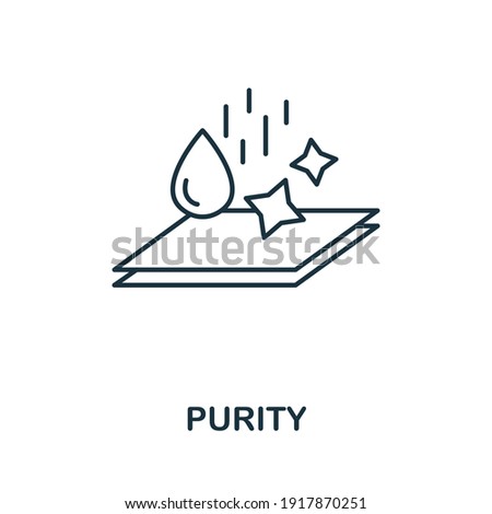 Purity icon. Simple element from hygiene collection. Creative Purity icon for web design, templates, infographics and more