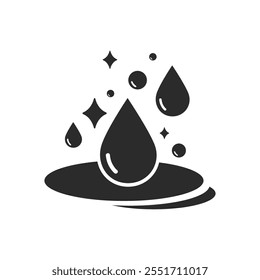 Purity icon. Thin line purity icon from Hygiene and Sanitation collection. Outline vector isolated on white background. Editable purity symbol