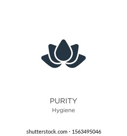 Purity icon vector. Trendy flat purity icon from hygiene collection isolated on white background. Vector illustration can be used for web and mobile graphic design, logo, eps10
