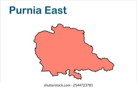 Purnia East subdivision map, Purnia District, Bihar State, Republic of India, Government of Bihar, Indian territory, Eastern India, politics, village, tourism