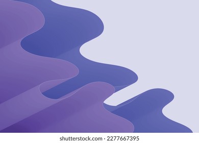 Purpe twisted wavy shape background illustration for future creative projects