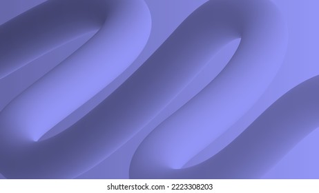 Purple 3d abstract background. Violet swirl wave banner. Vector illustration.