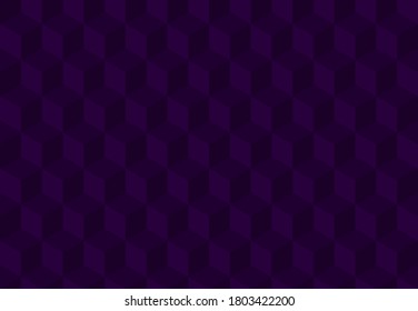 Fondo cuadrado 3D púrpura. Ilustración vectorial perfecta. Diseño geométrico para web, envoltura, tela, afiche. Sigue otros patrones de mosaico en mi colección.