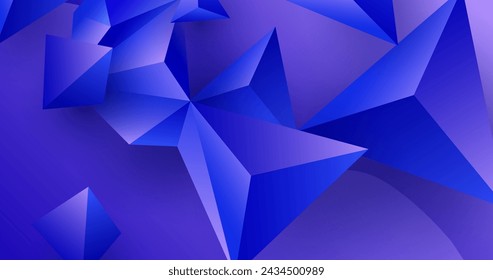 Purple 3d  triangles wallpaper vector design in eps 10