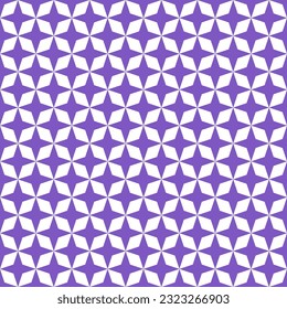 Purple 4 point star. 4 point star pattern. 4 point star pattern background. 4 point star background. Seamless pattern. for backdrop, decoration, Gift wrapping