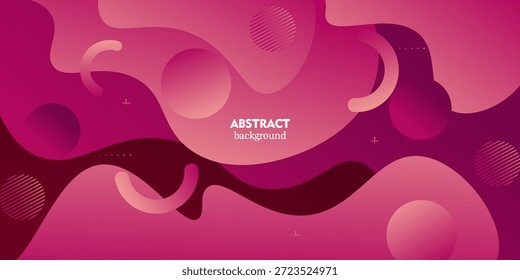 Purple abstract 3D background with overlapping waves. Overlapping wave pattern background. Vector Eps10