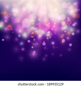 Purple Abstract Backdrop Bokeh Vector Background