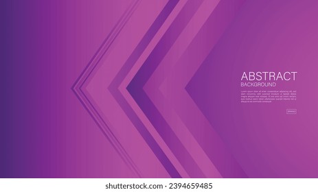 Purple abstract background, arrow lines, Geometric vector, graphic, technology digital template, cover design, backdrop, banner, web background, book cover, advertisement, Purple gradient background.