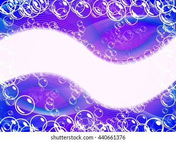 purple abstract background with bubbles and tape recordings.