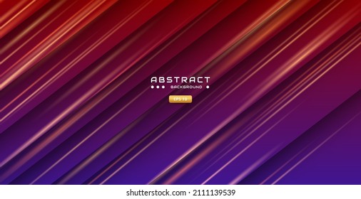 Fondo púrpura abstracto con línea creativa y adorno mínimo