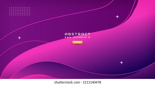Purple abstract background with creative line and minimal ornament