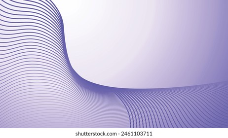 Purple abstract background with curve line gradient vector image for backdrop or presentation