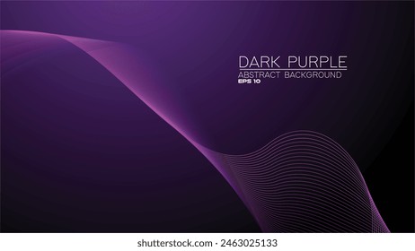 Purple abstract background with curve line