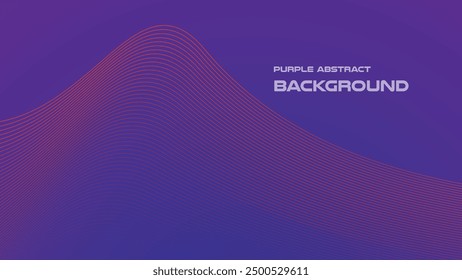 Fondo abstracto púrpura con línea curva para el telón de fondo o la presentación