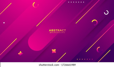 Purple abstract background design, Gradient shapes composition. Futuristic design for posters, banners. Vector illustration