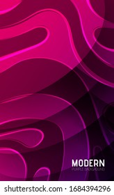 Diseño de fondo púrpura abstracto para el sitio de la página de aterrizaje, carteles, banners o tarjetas de visita. Composición de formas degradadas, diseño futurista.