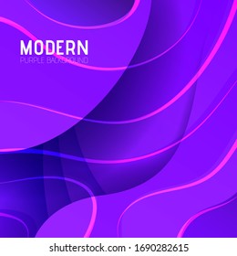 Diseño de fondo púrpura abstracto para afiches, sitios de página de inicio, banners - formas de fluido degradado.