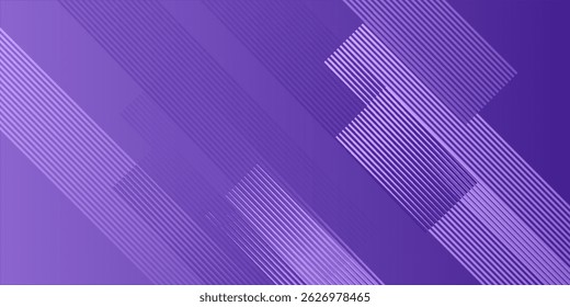 Purple abstract background with diagonal lines. Modern stripes lines pattern. Minimal geometric element. Suit for banner, brochure, cover, flyer, website, corporate, business, presentation