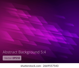 Purple abstract background featuring overlapping geometric shapes creating a sense of dynamic movement, energy, and modern design, suitable for various technology or creative projects