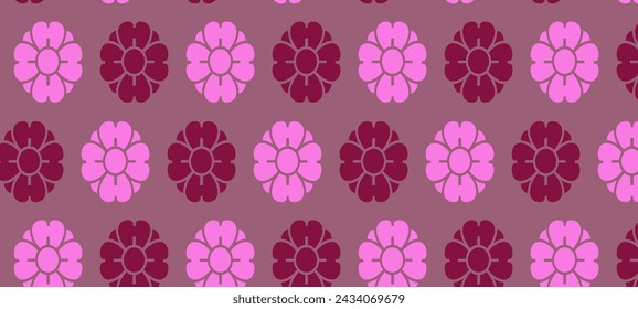 purple abstract background with floral ornament