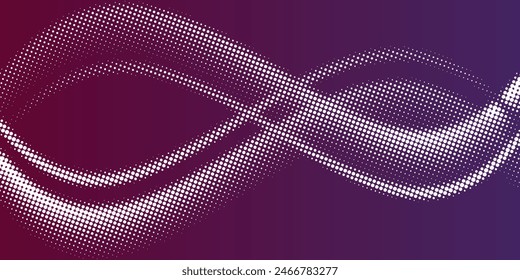 Purple abstract background frame. Chaotic hexagon texture. Linear and geometric cell patterns, honeycombs. Banner design, website poster, frame for social networks, business. Vector illustration.
