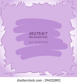 Purple abstract background frame pieces of cracked and erased space for text